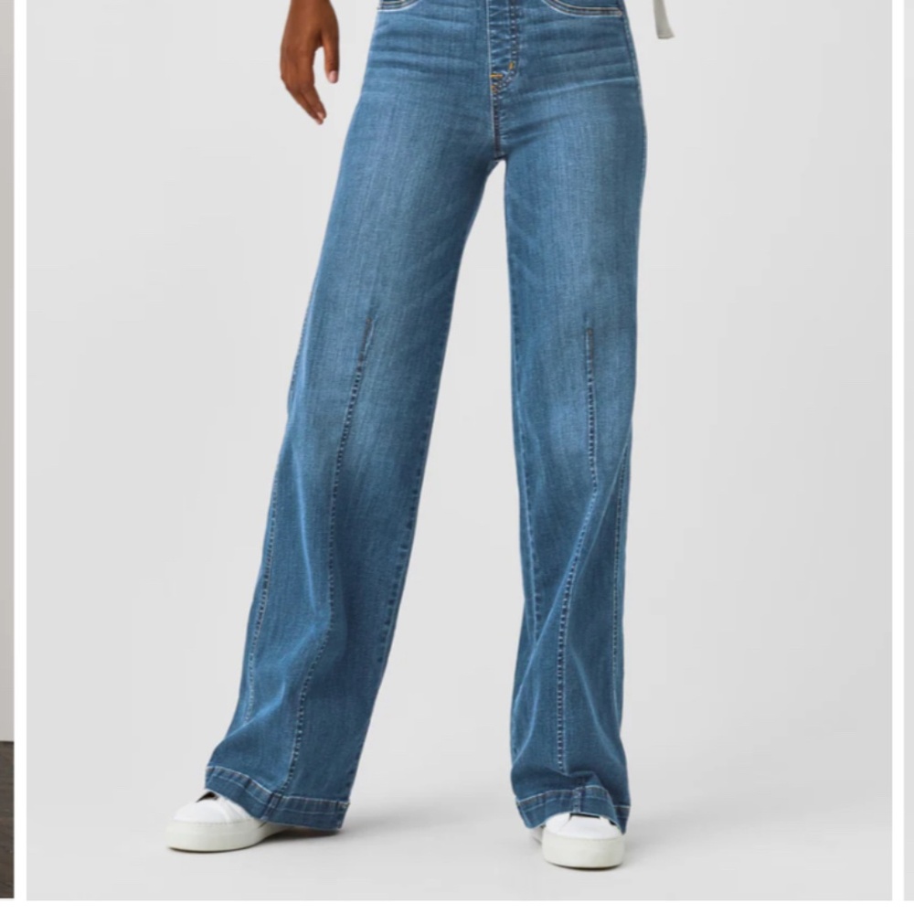 Spanx wide leg jeans,  tall medium